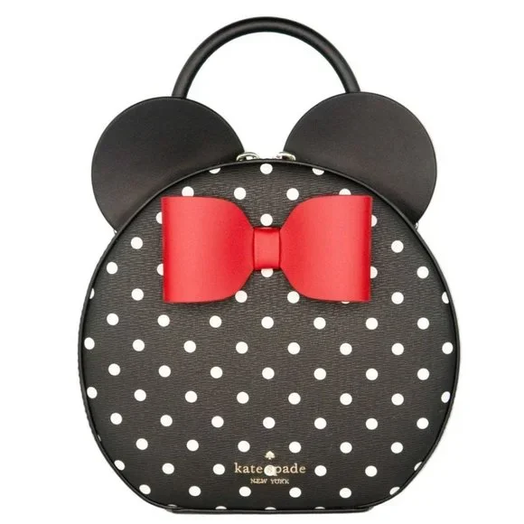 NEW Kate Spade X Disney Minnie Mouse Small Crossbody Bag Refined Grain Leather - Picture 1 of 9